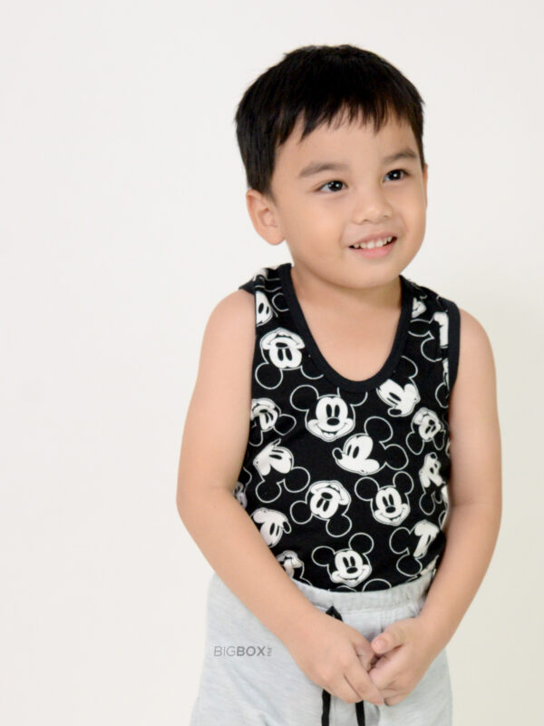 Boy wearing sando mickey mouse