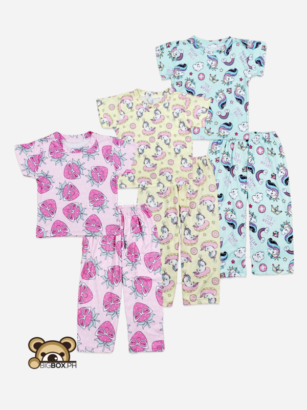 Everyday Kids Tshirt Pajama Set for Girls 1-10 Years Old – BigBox PH