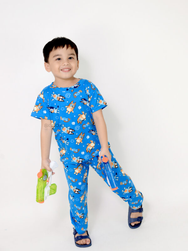 Boy wearing bigbox tshirt and pajama set