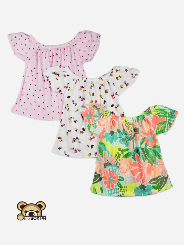 Girls fashion off shoulder top