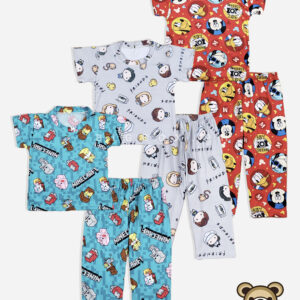 Boys Tshirt and Pajama Set display picture, minecraft, friends, mickey