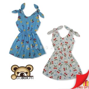 Kids Fashion Dress with Ribbon Strap for Girls 1-8 Years Old *Updated Size*