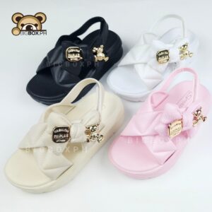 Kids Fashion Thick Sole Platform Cross Sandals for Girls 1-10 Years Old