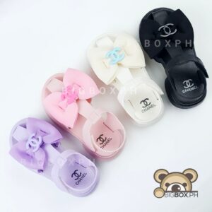 Fashion High End Inspired Bow Logo Sandals for Girls 1-10 Years Old