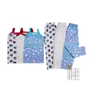Kids Premium Basics Spaghetti and Pajama Terno for Girls 1-6 Years Old