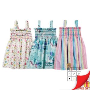 Kids Fashion Smocked with Adjustable Shoulder Strap for Girls 0-5 Years Old